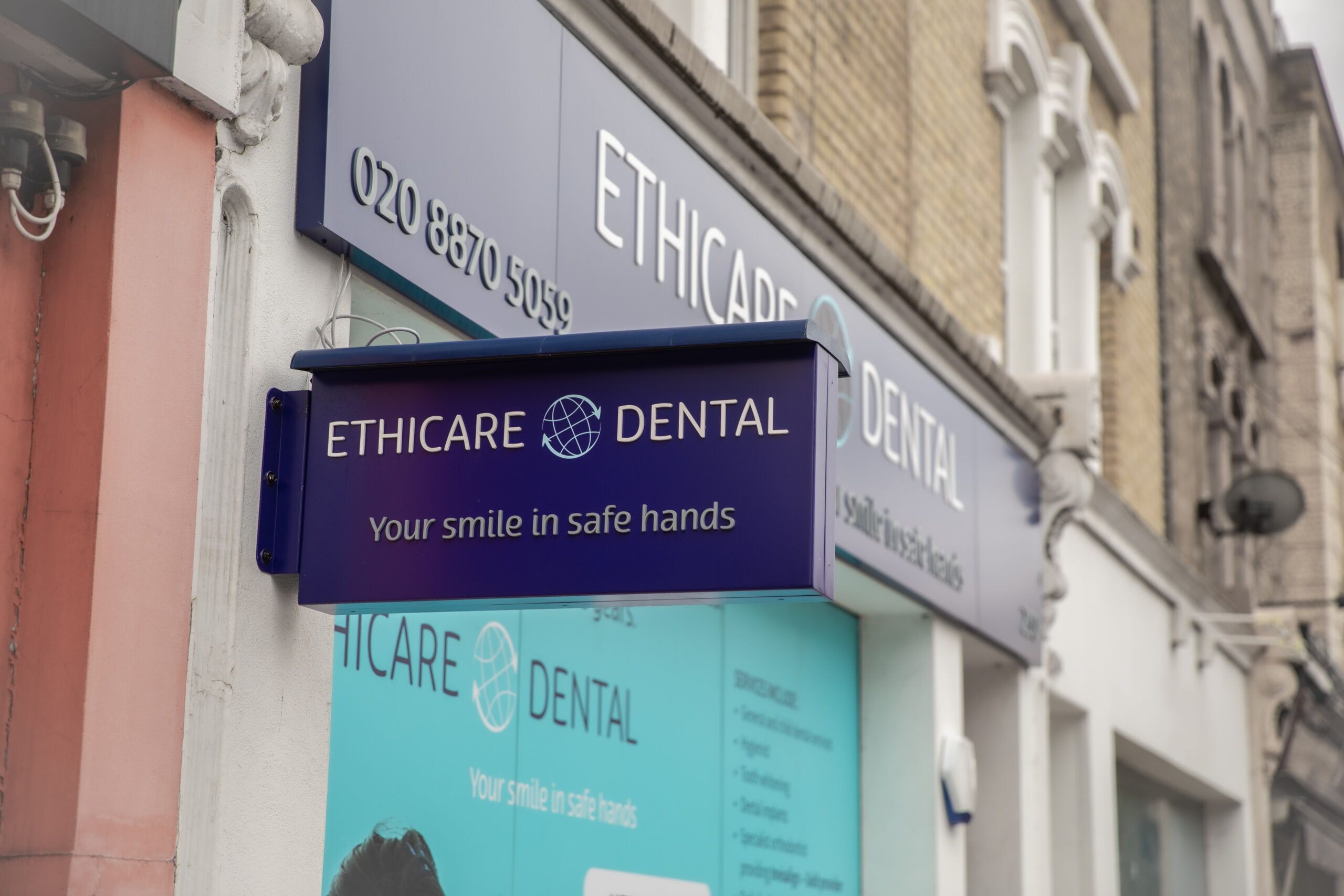 The Ethicare Dental shopfront on Upper Richmond Road, Putney